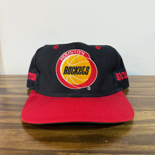 DS Black Houston Rockets Red Brim Hat