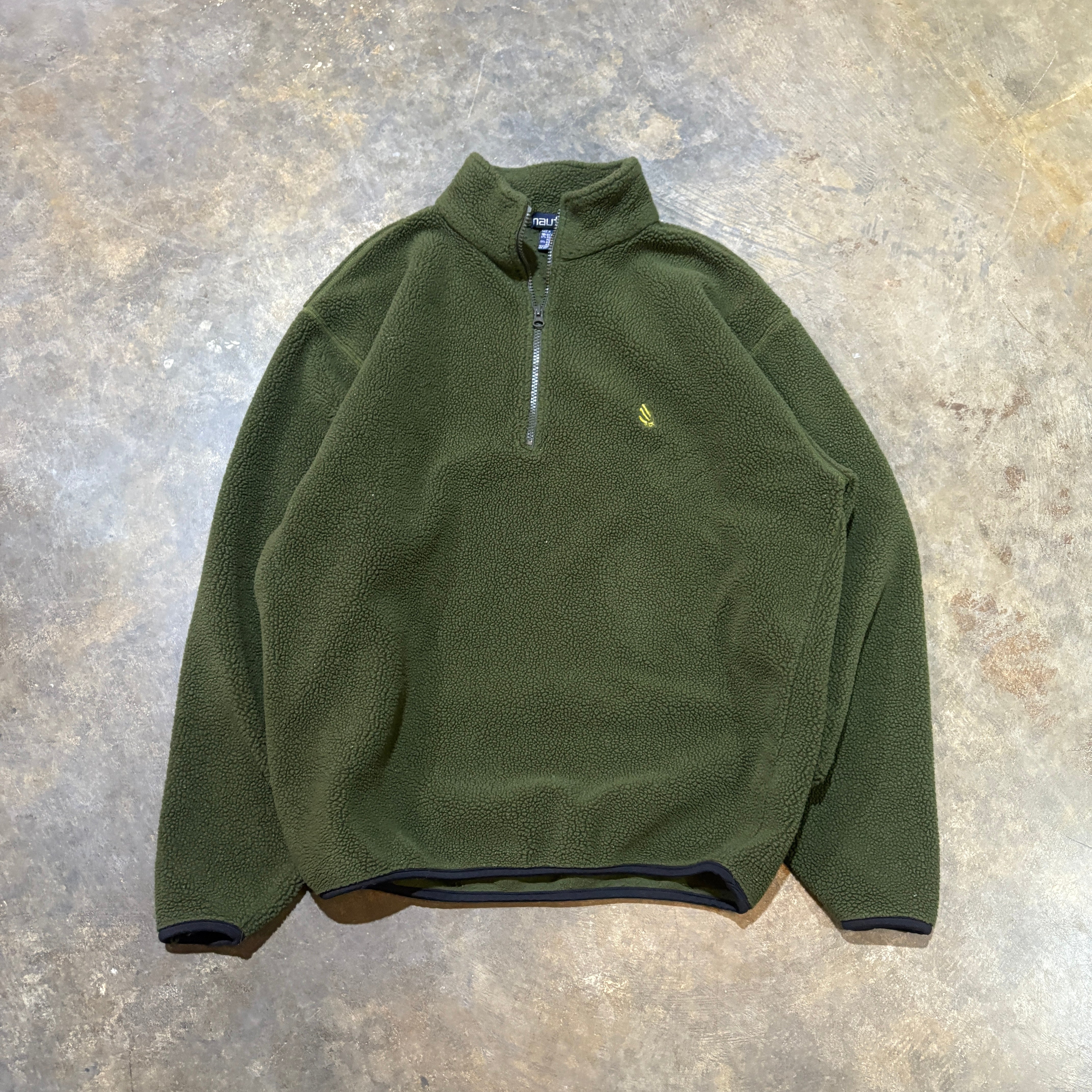 1990s Ruth Fleece Quarter-Zip Pullover (M)