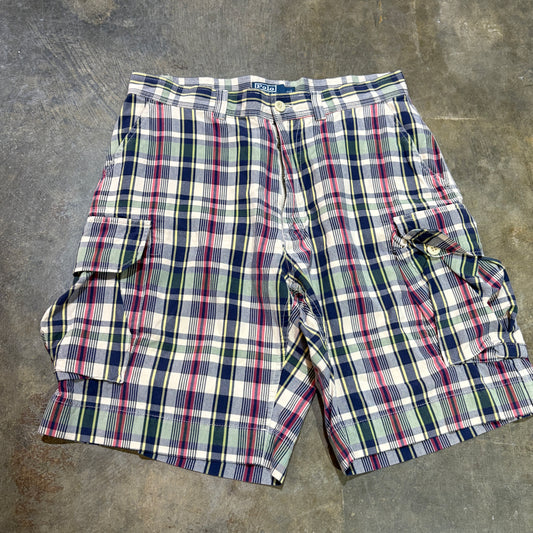 Polo RL Plaid Cargo Shorts