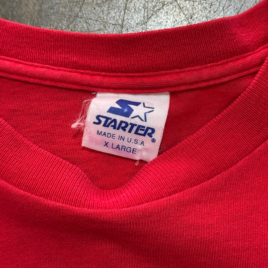 Chicago Bulls Sloped Print Red tee