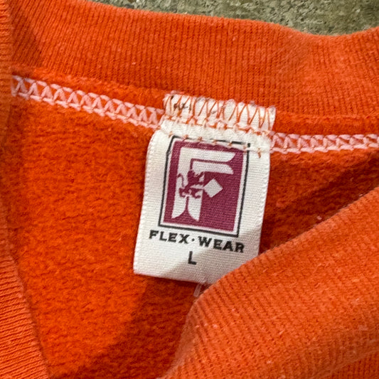 Auburn Spellout Orange Crewneck