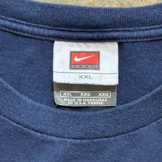 Auburn Football Small Patch Nike Navy Tee