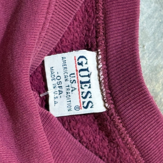 Maroon Guess Crew