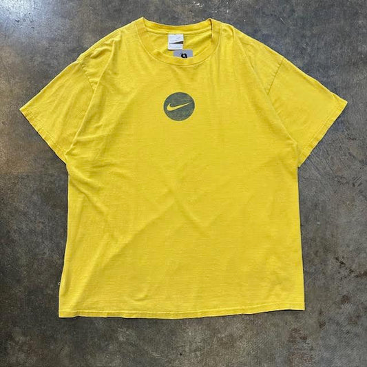 Nike Center Logo Yellow Tee