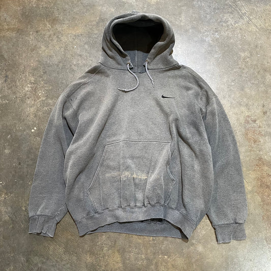 Nike Charcoal Neck Cut Hoodie