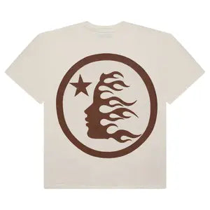 Hellstar Classic T-Shirt White/Brown Gel Print