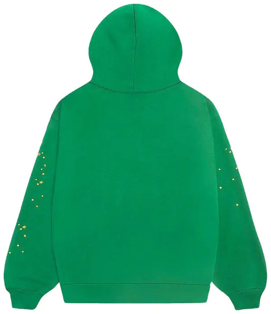 (Used) Sp5der Star OG Web V2 Hoodie Slime Green