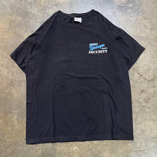 Black Stanley Desantis Jerry Springer Security Tee