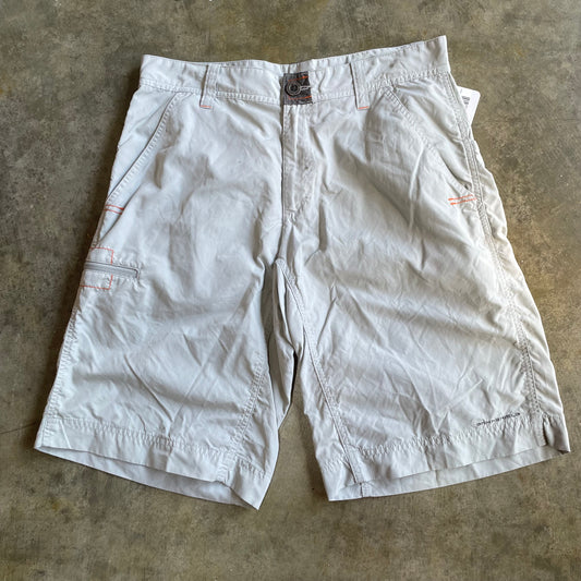 Beige Nylon Columbia Shorts