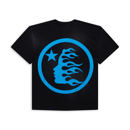 Hellstar Classic T-Shirt Black/Blue Gel Print