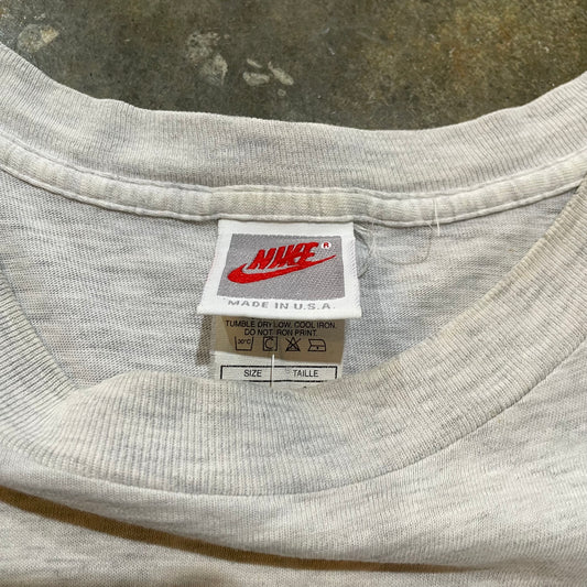 Grey Nike Spell Out 3 Tone Tee
