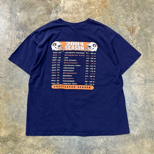 AU 2004 Unbeaten Navy Schedule Tee
