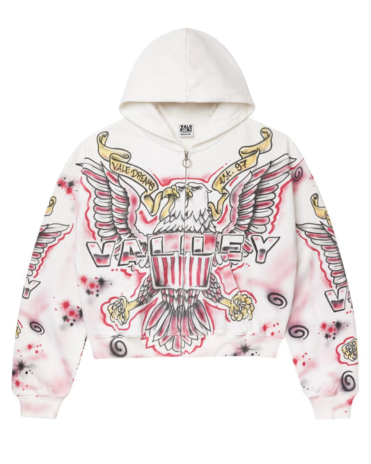 Vale White Flag Zip up