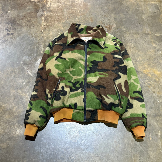 Cabels Camo Dual Pocket Lined Zip Up Jacket