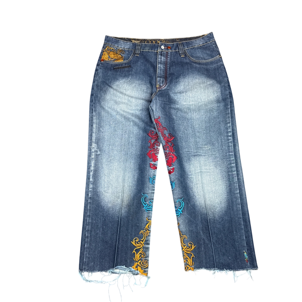 Coogi Embroidered Jeans - Blue (38x28)