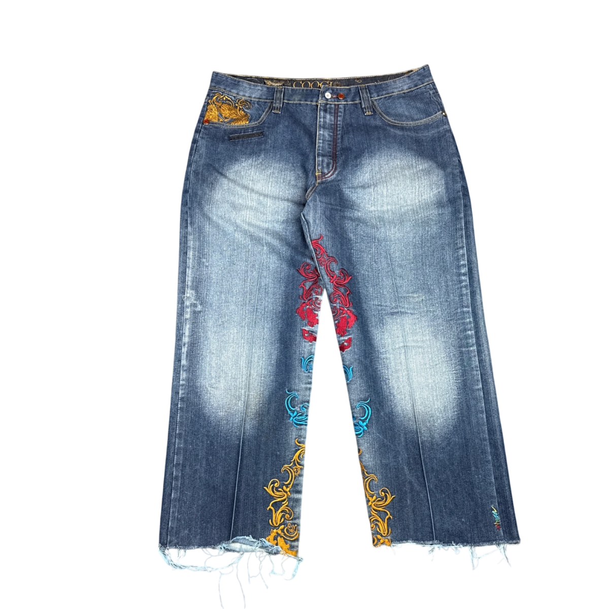 Coogi Embroidered Jeans - Blue (38x28)