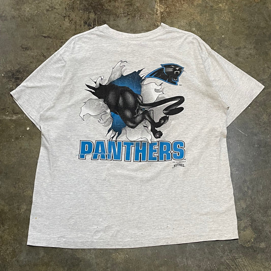 Grey 1993 Nutmeg Carolina Panthers Breakthrough Tee