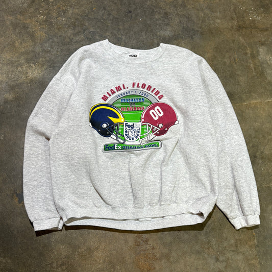 Michigan vs. Alabama Grey Crewneck