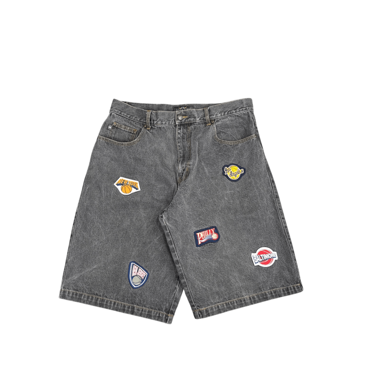 Marc Ecko Patchwork Shorts - Charcoal Gray (38x13)