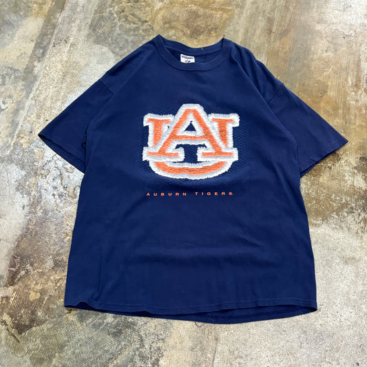 Navy Fuzzy AU Auburn Tee