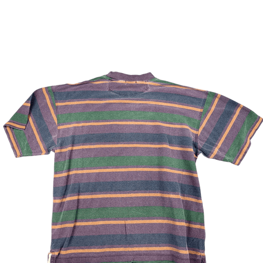 Nautica Striped Pocket Tee - Purple/Green/Yellow (XL)