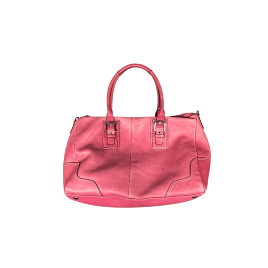 Coach Leather Satchel - Pink