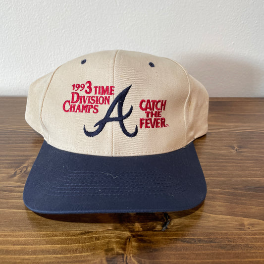 1993 Atlanta Braves 3 Time Divisional Champs Hat