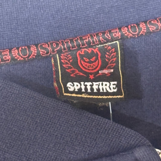 Navy Spitfire Zip Up Crew