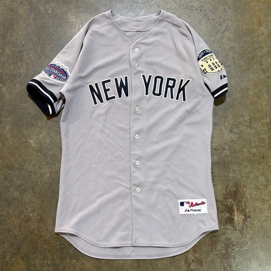 Grey 2008 Yankees #2 Baseball Jersey