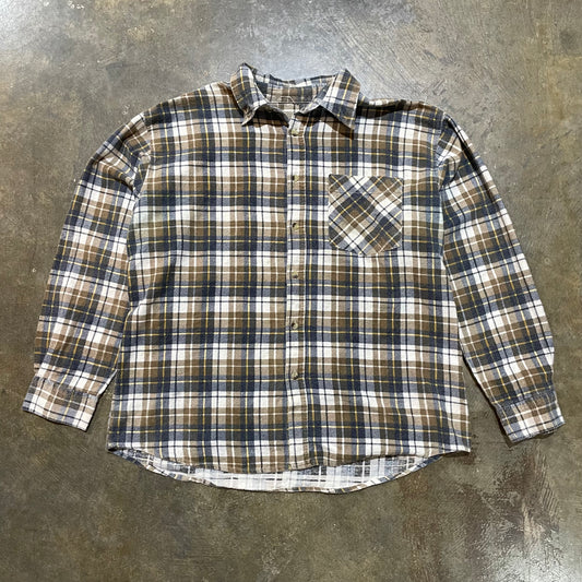 Brown & Navy Unbranded Flannel1