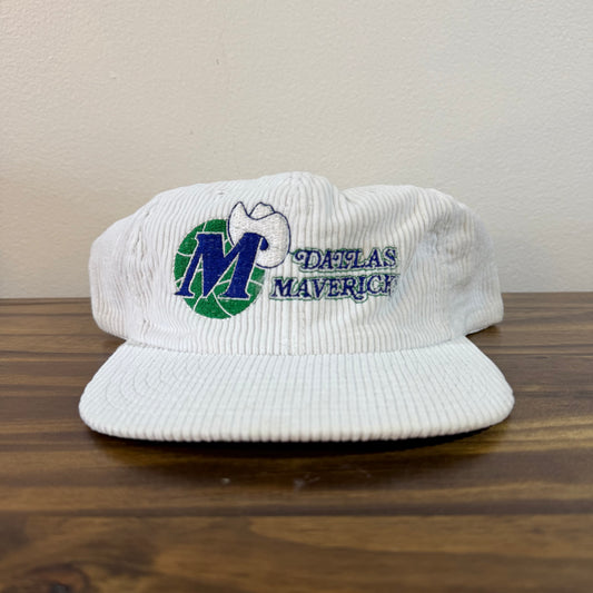 White Corduroy Dallas Mavericks Hat