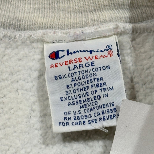 Grey 90s Auburn Champion Reverse Weave Arc Logo Crew 6