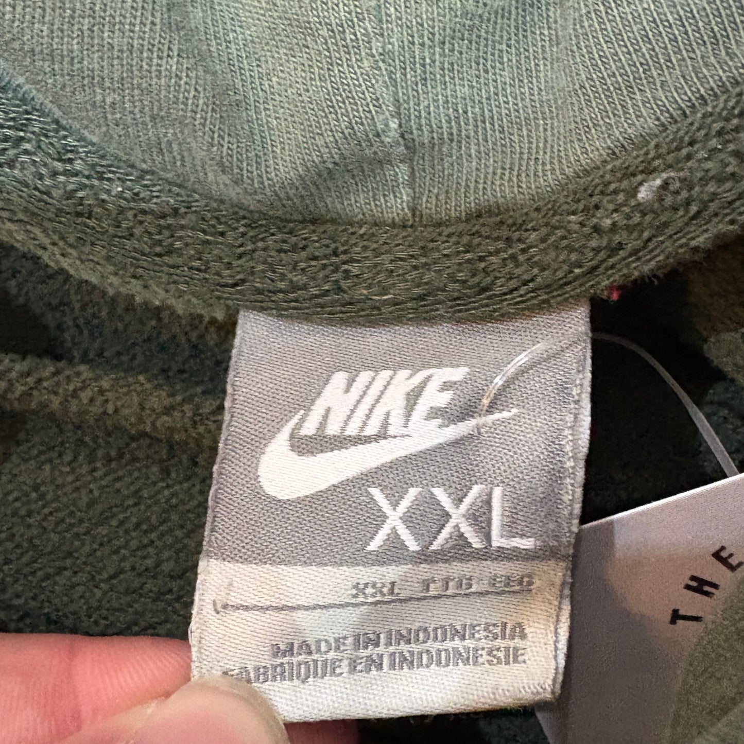 Distressed Olive Nike Hoodie