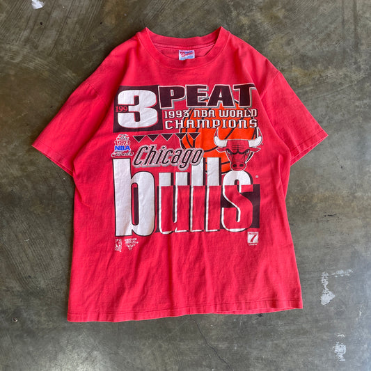 1993 3 peat bulls shirt