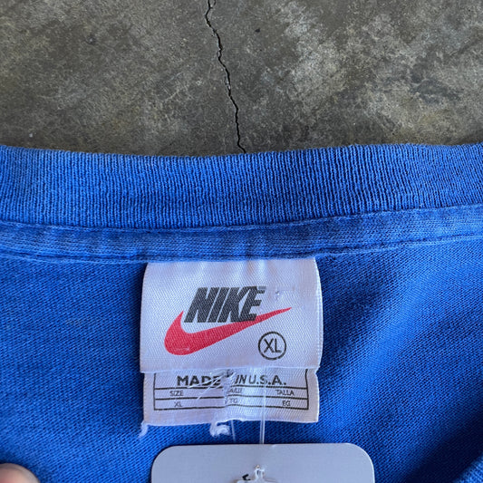 Blue Nike Yellow Circle Tee