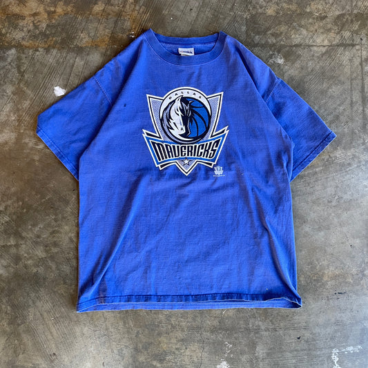 Simple Blue Dallas Mavs Tee