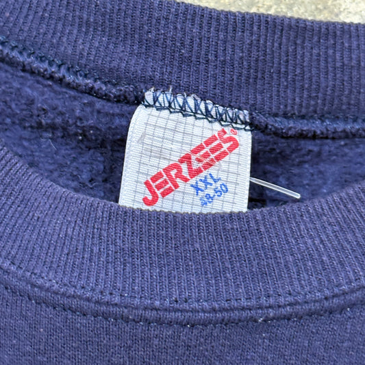 Navy Auburn Tiger Head Crewneck