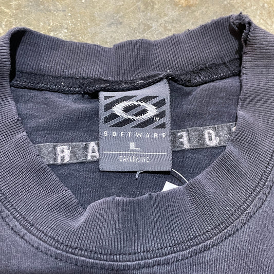 Black Distressed Oakley Software Tee