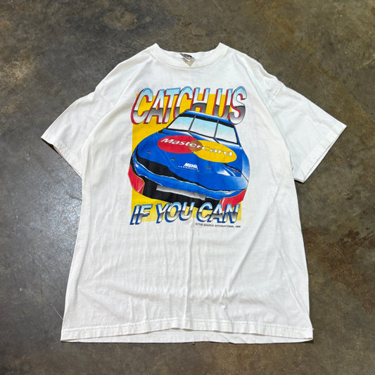 White Mastercard "Catch us if you can" Race Tee