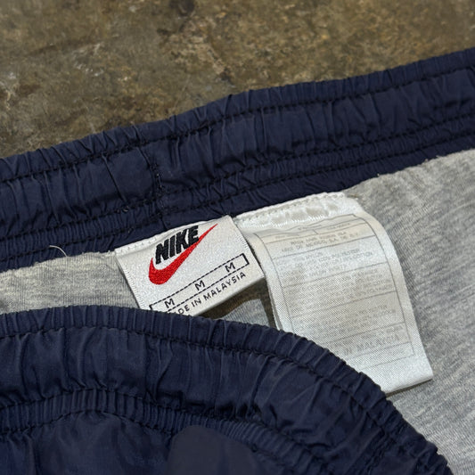 Navy Nike Jersey Lined Grey Piping Trackpants