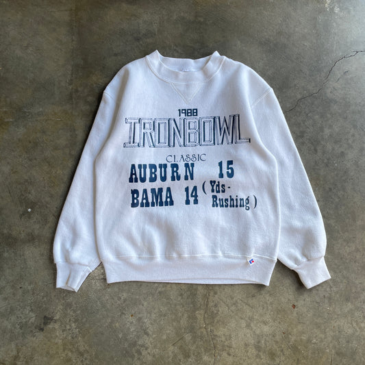 1988 White Auburn Iron Bowl Front and Back Crew