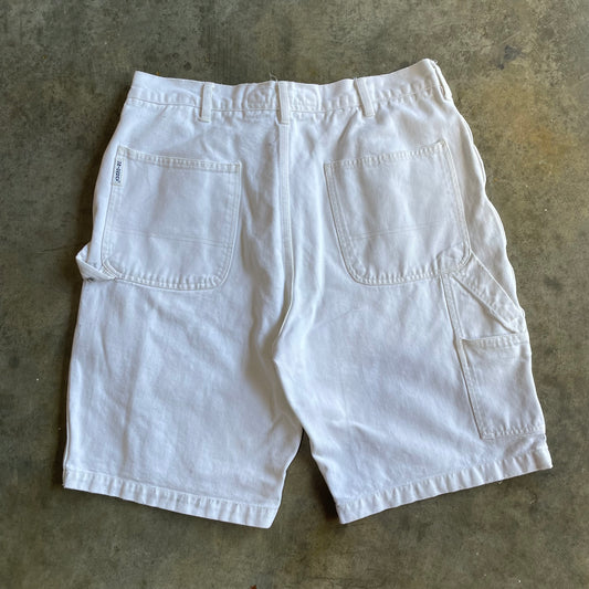 White Lightwash Union Bay Carpenter Shorts