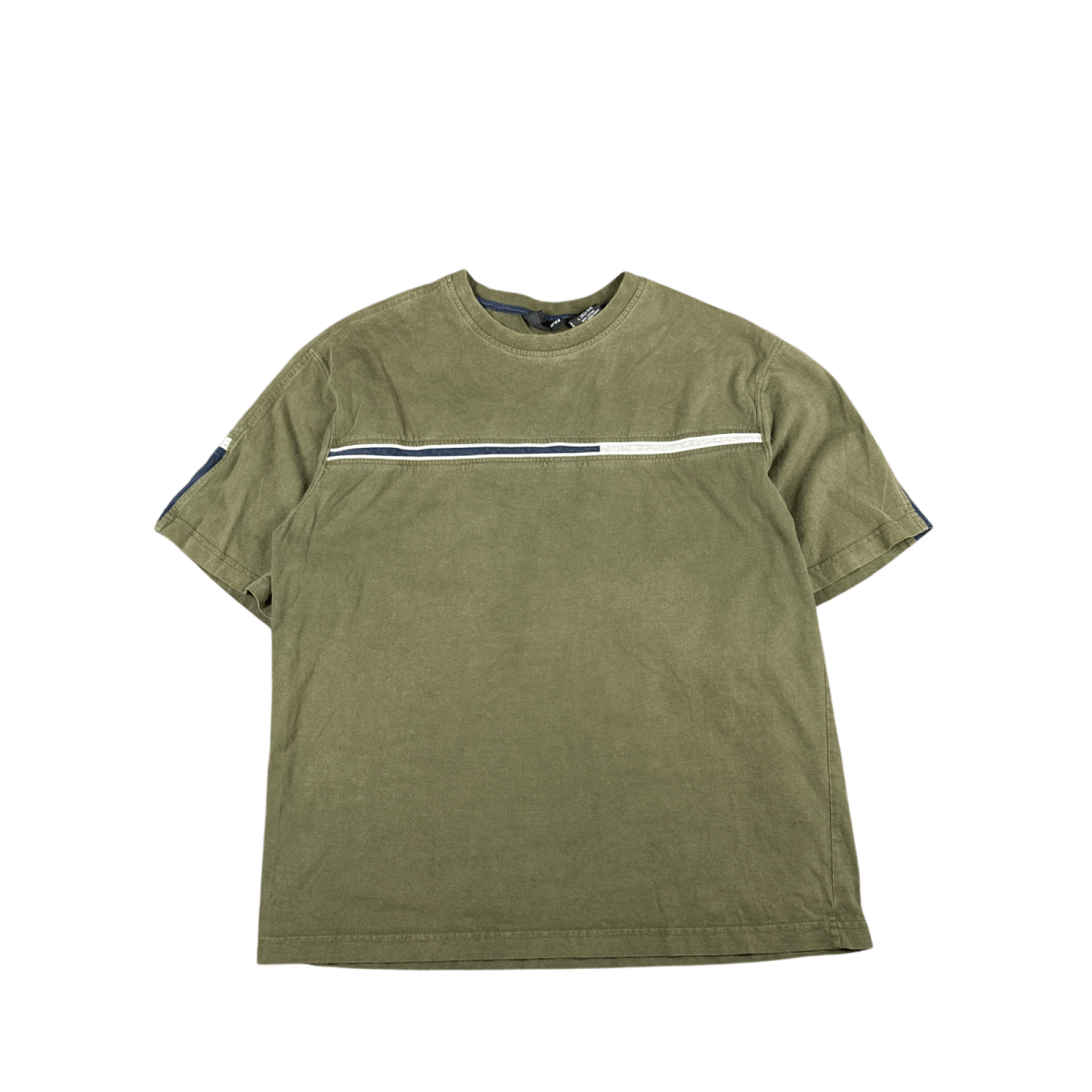 Boundaries Olive Stripe Tee (L)