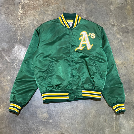 Oakland Athletics Green starter Satin jacket