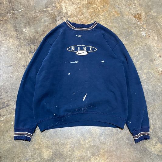 Nike Swoosh Distressed Sweatshirt