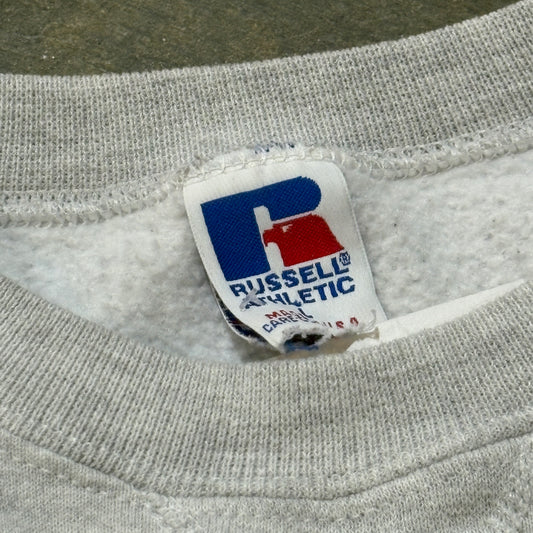 Grey St. Louis Blues Hockey Russell Crew