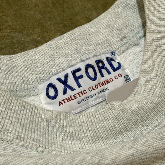 Grey Embroidered Oxford University Crew
