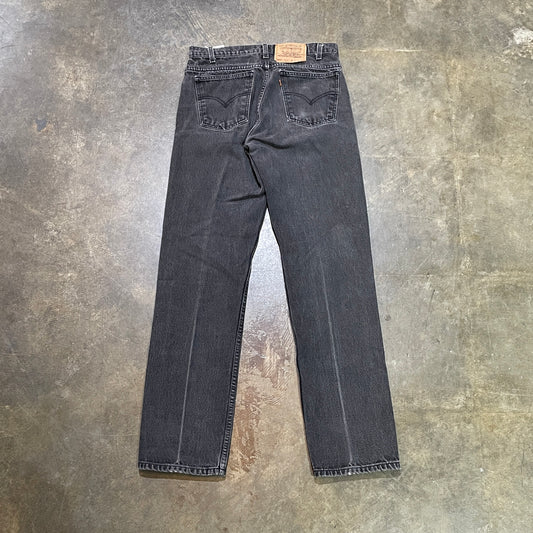 1990s Levis 505 Regular Fit Black Jeans (M)