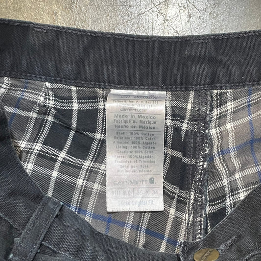 Black Flannel Lined Carhartts122