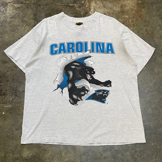 Grey 1993 Nutmeg Carolina Panthers Breakthrough Tee